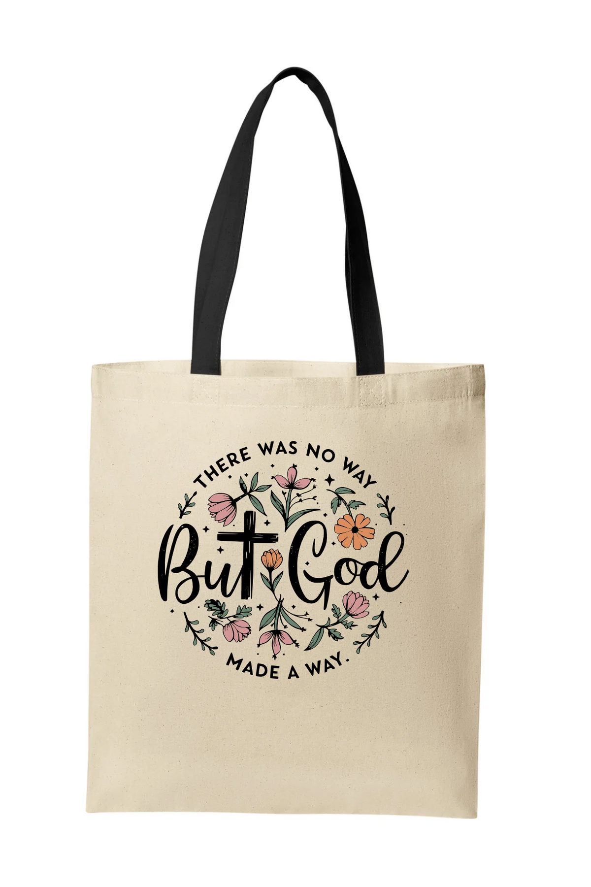 But God Cotton Tote Bag