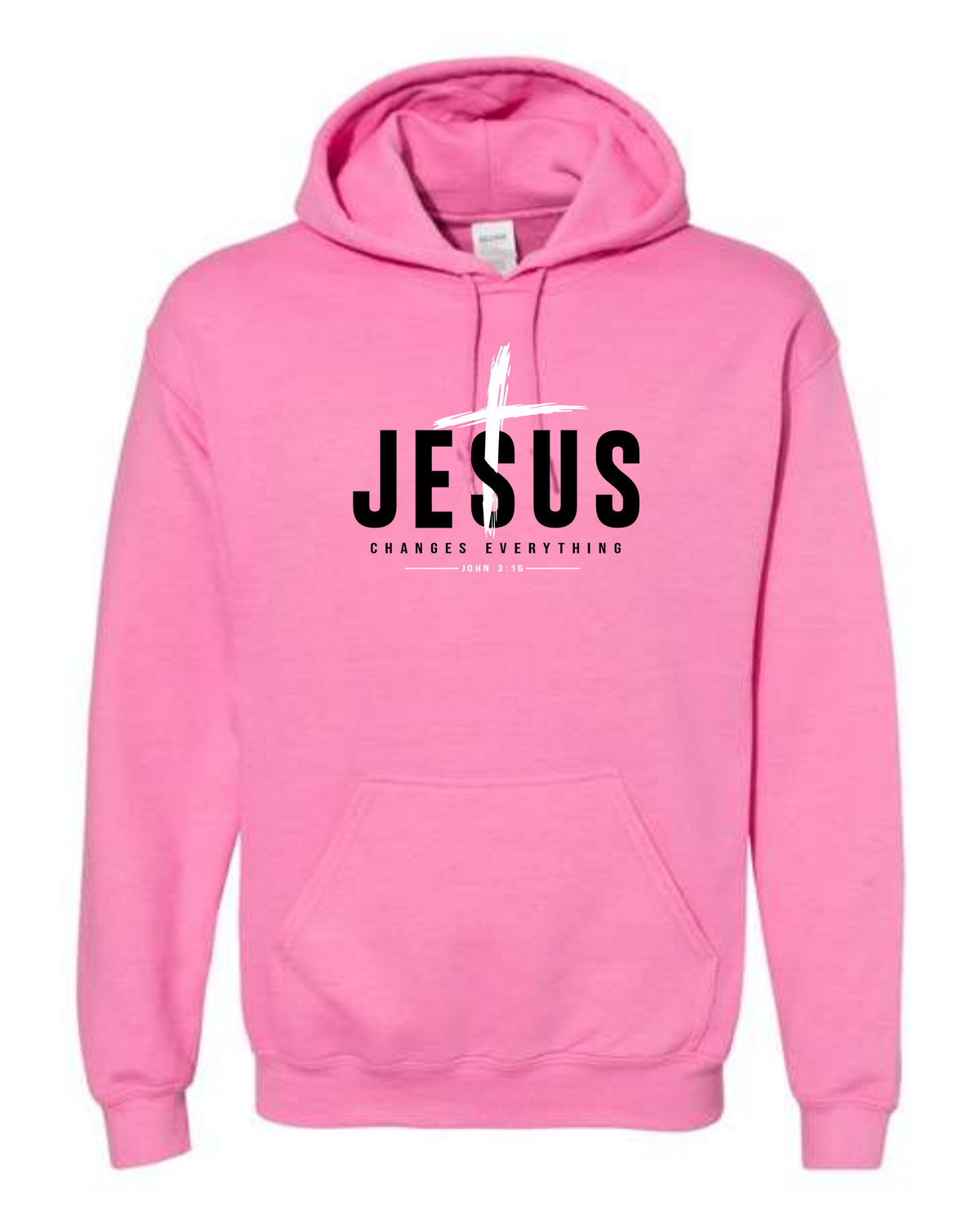 Jesus Changes Everything Hoodie - Azalea