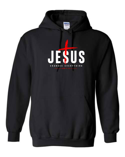 Jesus Changes Everything Hoodie - Black