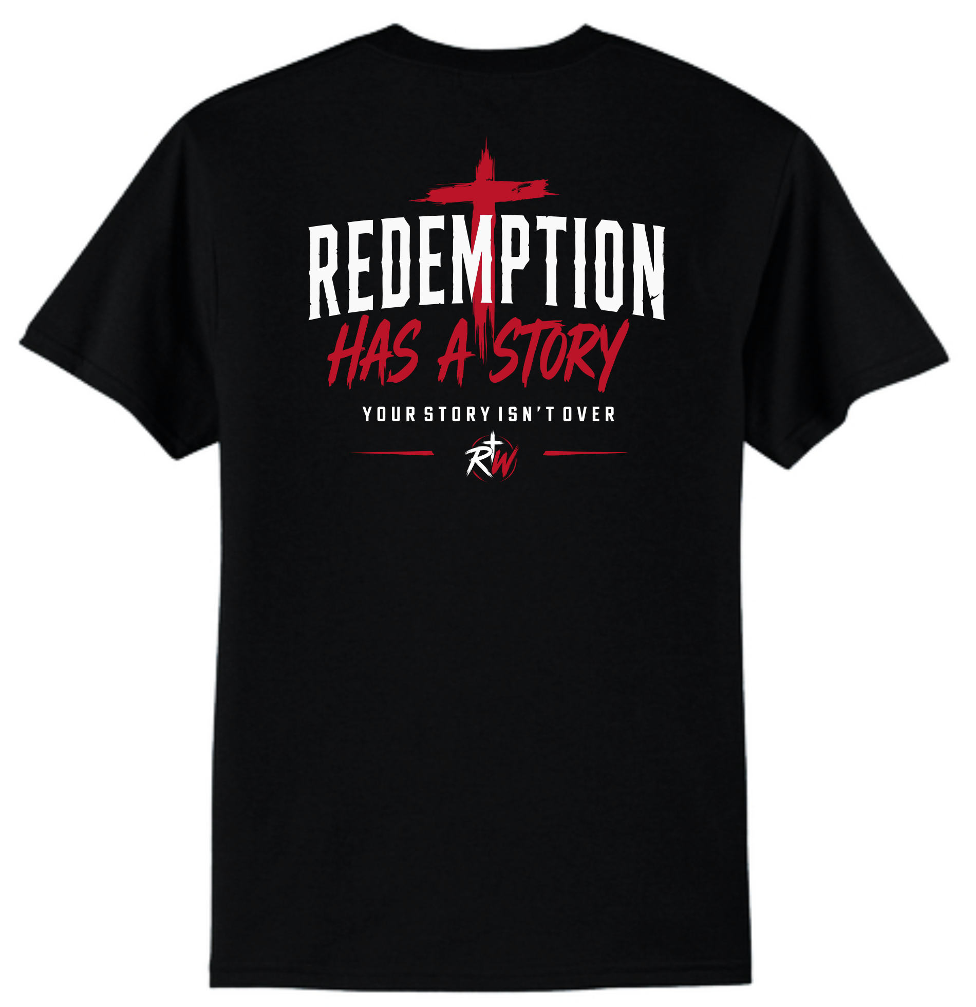 Redemption Has a Story T-Shirt - Red